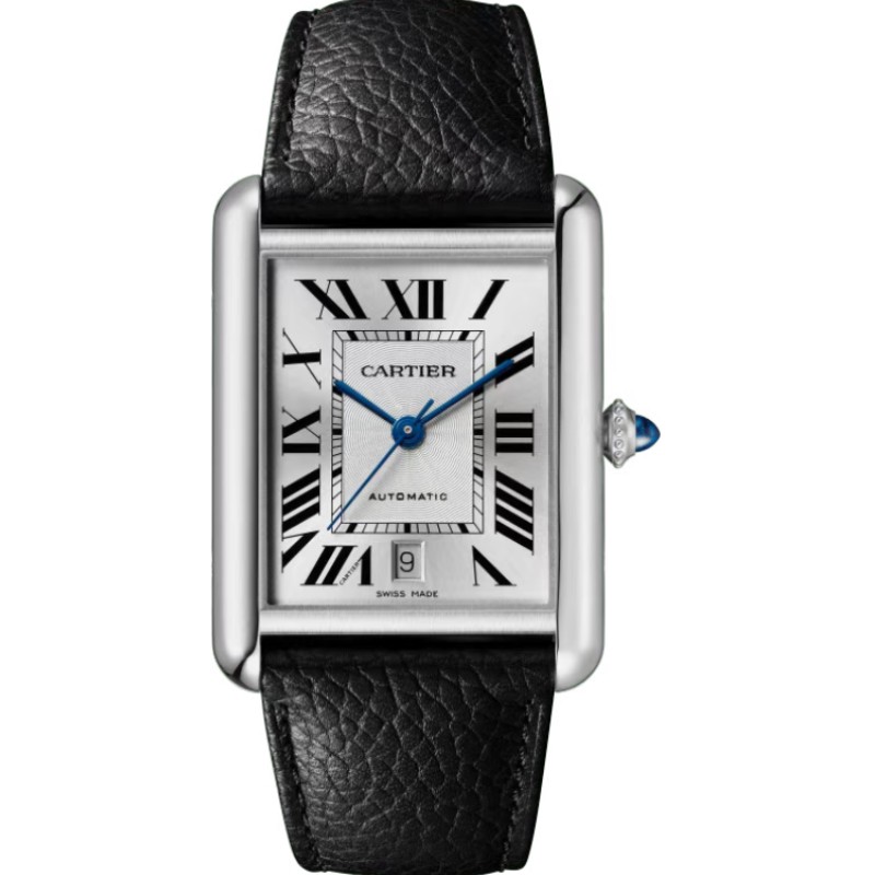 99新 Cartier/卡地亚 WSTA0040/大号坦克机械手表方形/