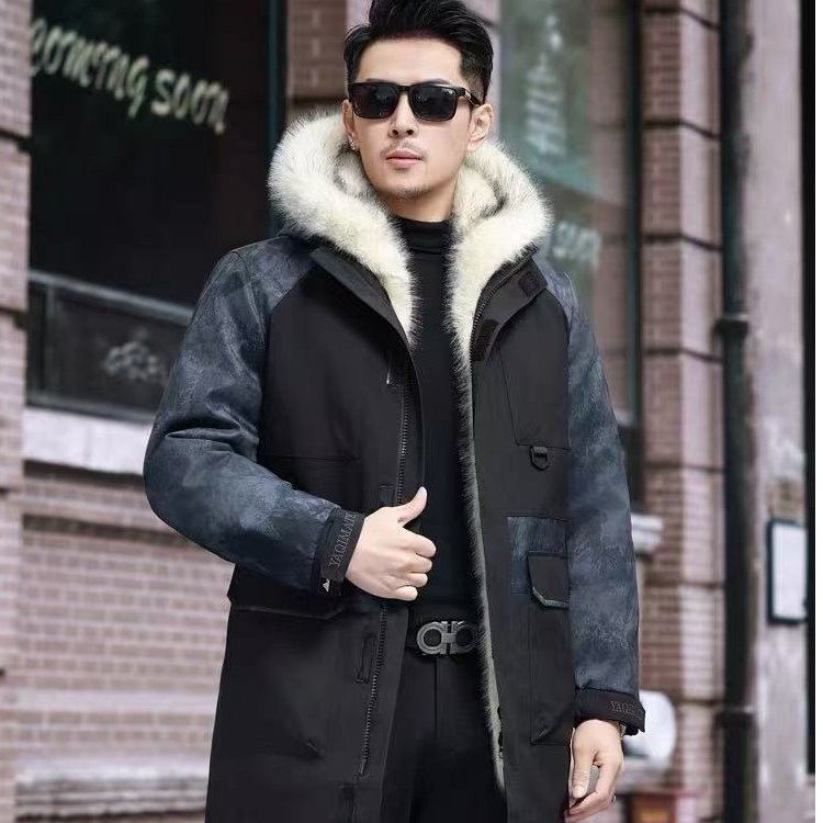 【贺斯工厂】秋冬新款派克服情侣装连帽保暖可脱卸外套冲锋衣