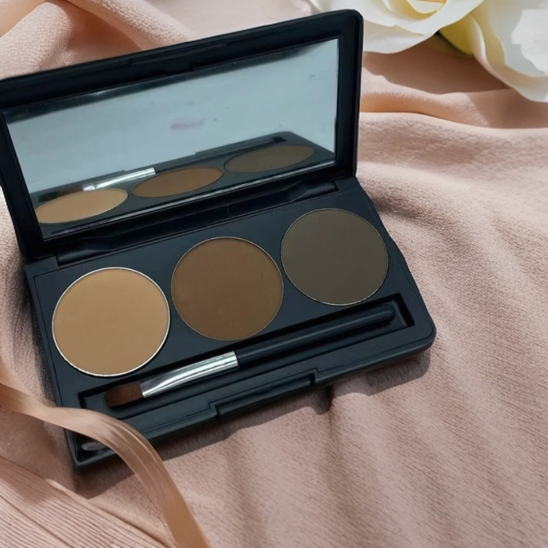 黑色自然高光日常修饰眼影盘便携好上色持久哑光新手一体盘不脱色