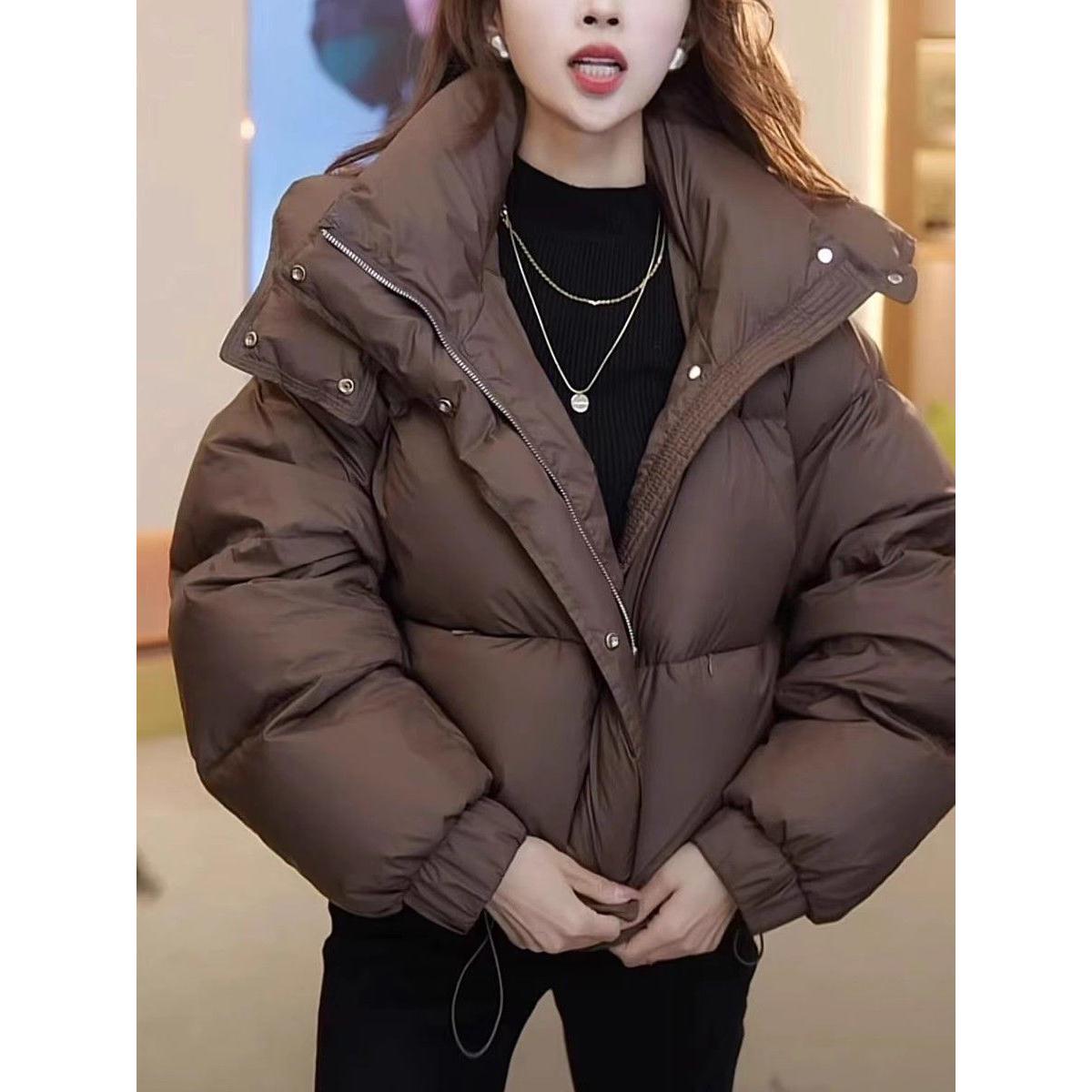波司登大码女装美拉德羽绒棉服冬季新款胖mm时尚面包服百搭洋气棉