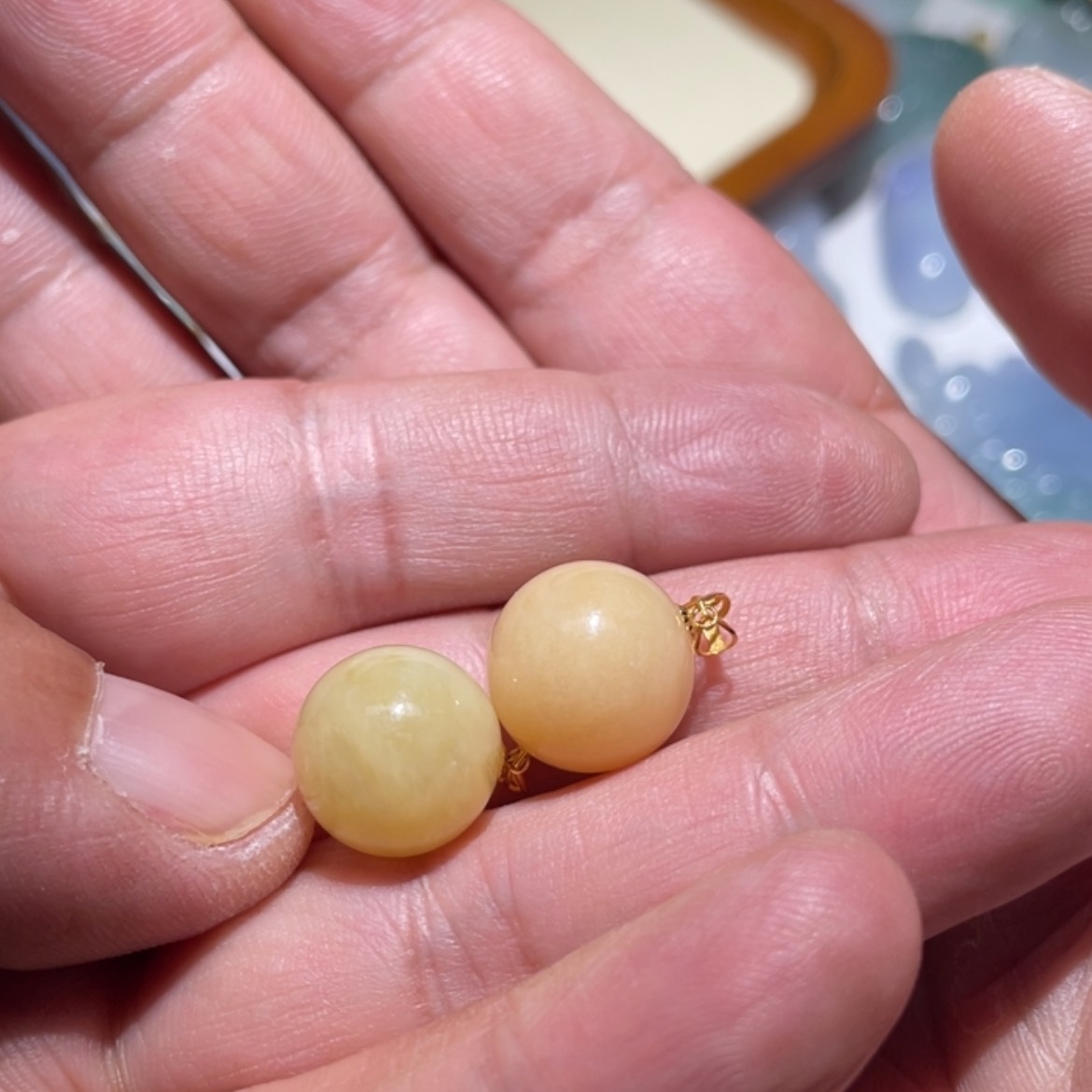 【闪购商品】翡翠颈饰18K金镶嵌想*༊