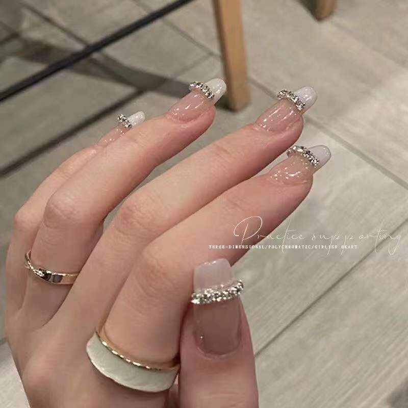 GF 【按编号拍】 美甲钻饰歪心肥方冰糖鸽子蛋彩钻超闪美甲DIY饰品