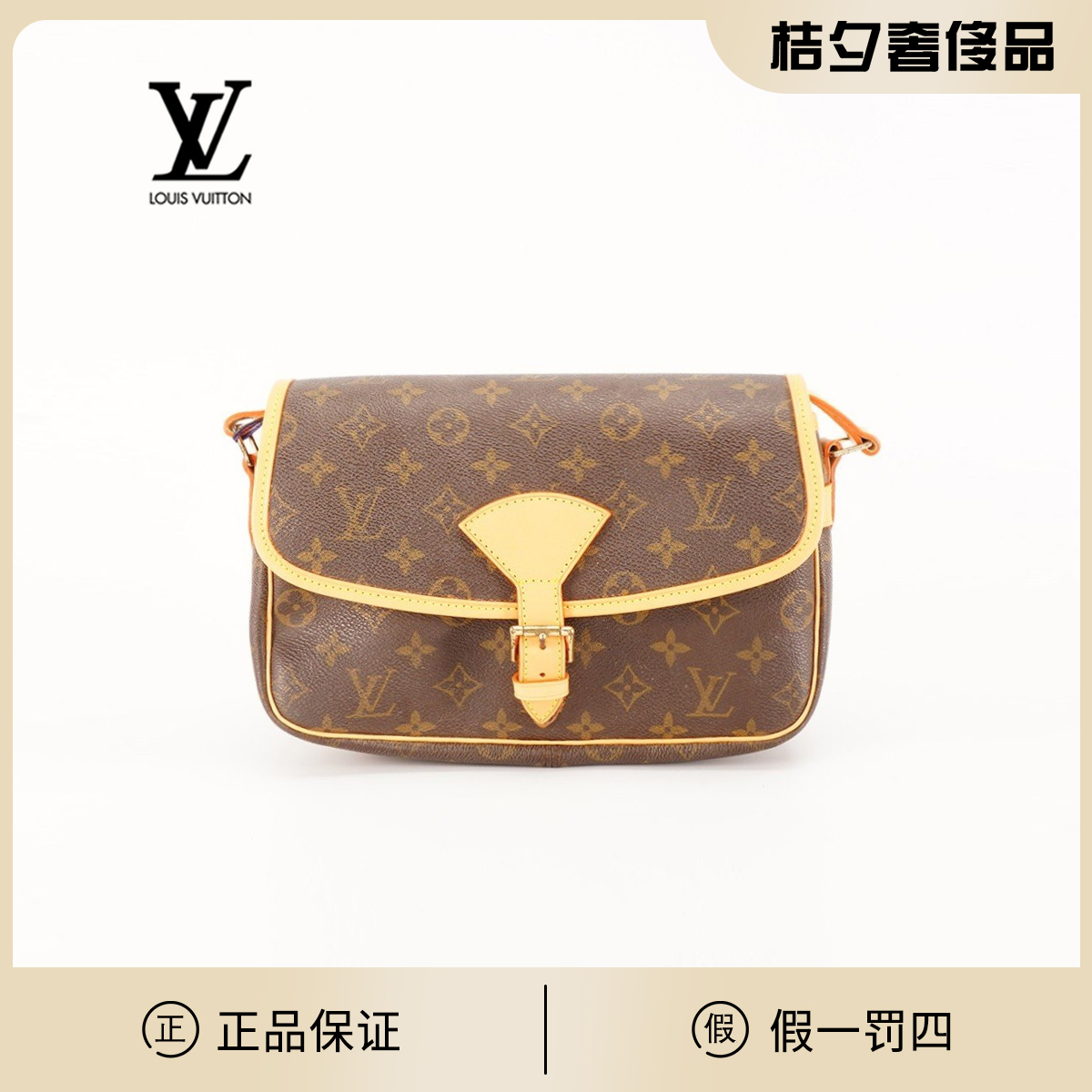 95新 LouisVuitton/路易威登 【桔夕白菜】中古马鞍邮差/换配皮