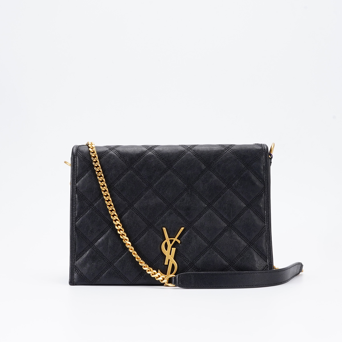 95新 YSL/圣罗兰 【白菜】becky链条包中号/BG22012297