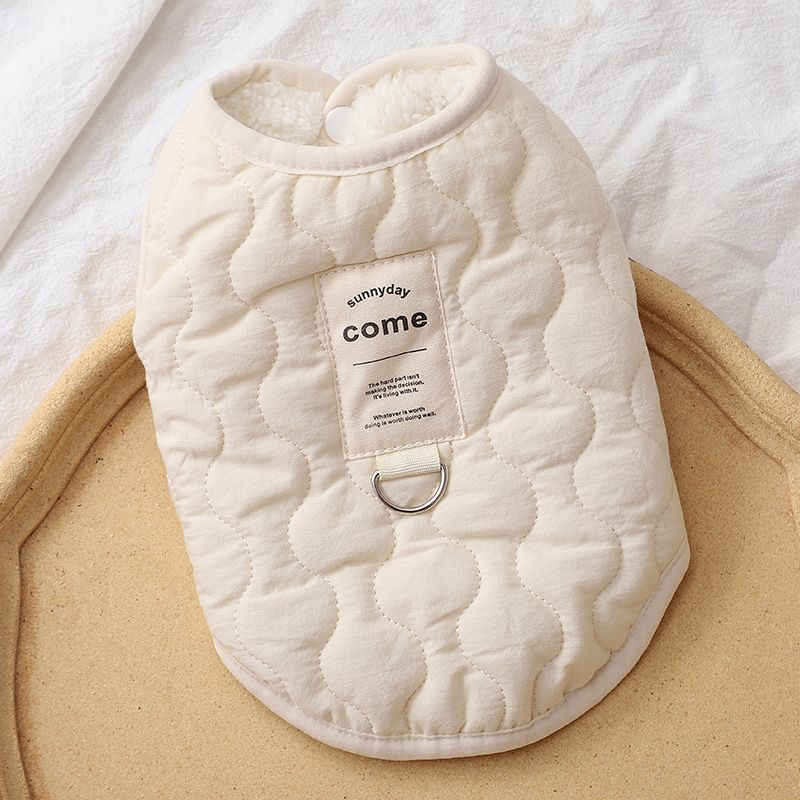 高颜值好看宠物马甲加绒宠物衣服狗狗保暖棉衣背心泰迪比熊猫咪xy