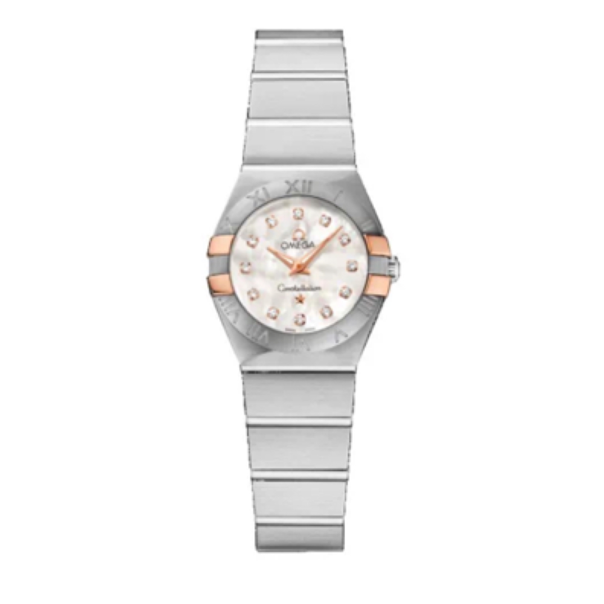 99新 Omega/欧米茄 星座手表名表全套/女士石英24mm/公价29300