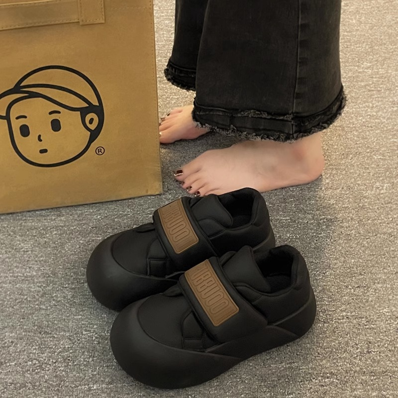 网红女2023秋季新款面包鞋厚底鞋子女百搭小众休闲鞋小白鞋时尚