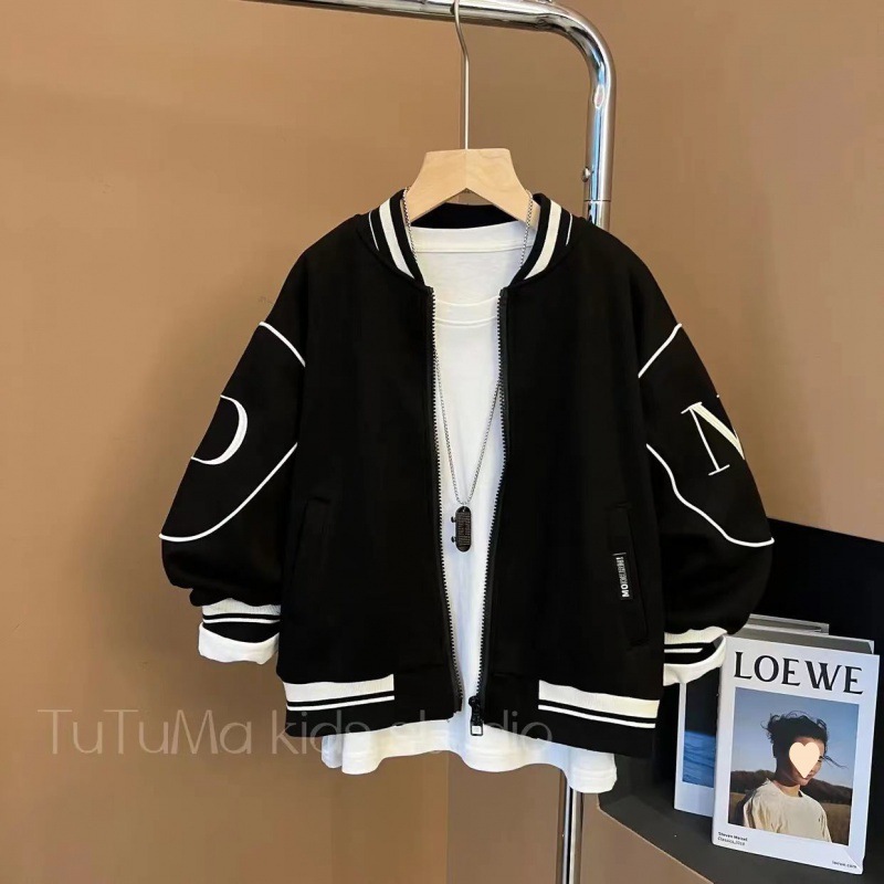 2025新款男童棒球服春秋款外套洋气儿童运动上衣夹克帅气韩版潮