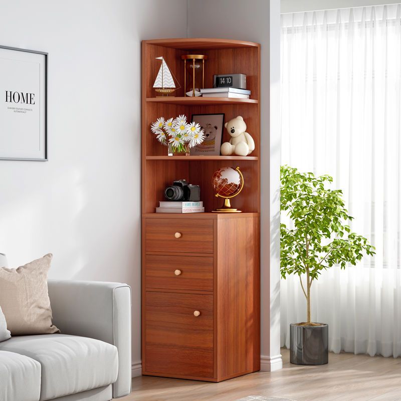 特价清仓角柜边柜拐角三角柜客厅墙角边书柜多功能置物柜子转角柜