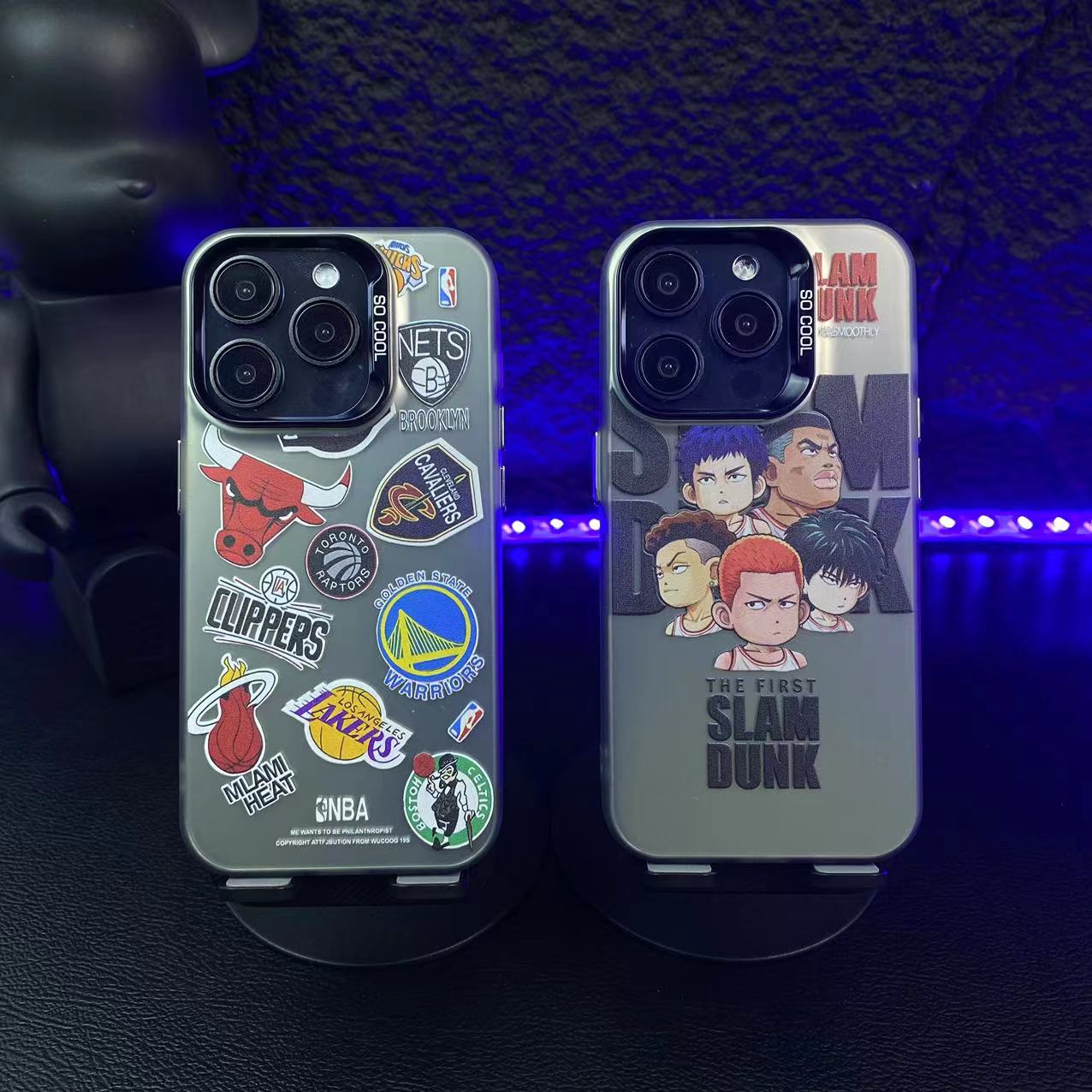 灌篮高手-IMD彩银苹果华为荣耀OPPO小米VIVO个性创意卡通手机壳
