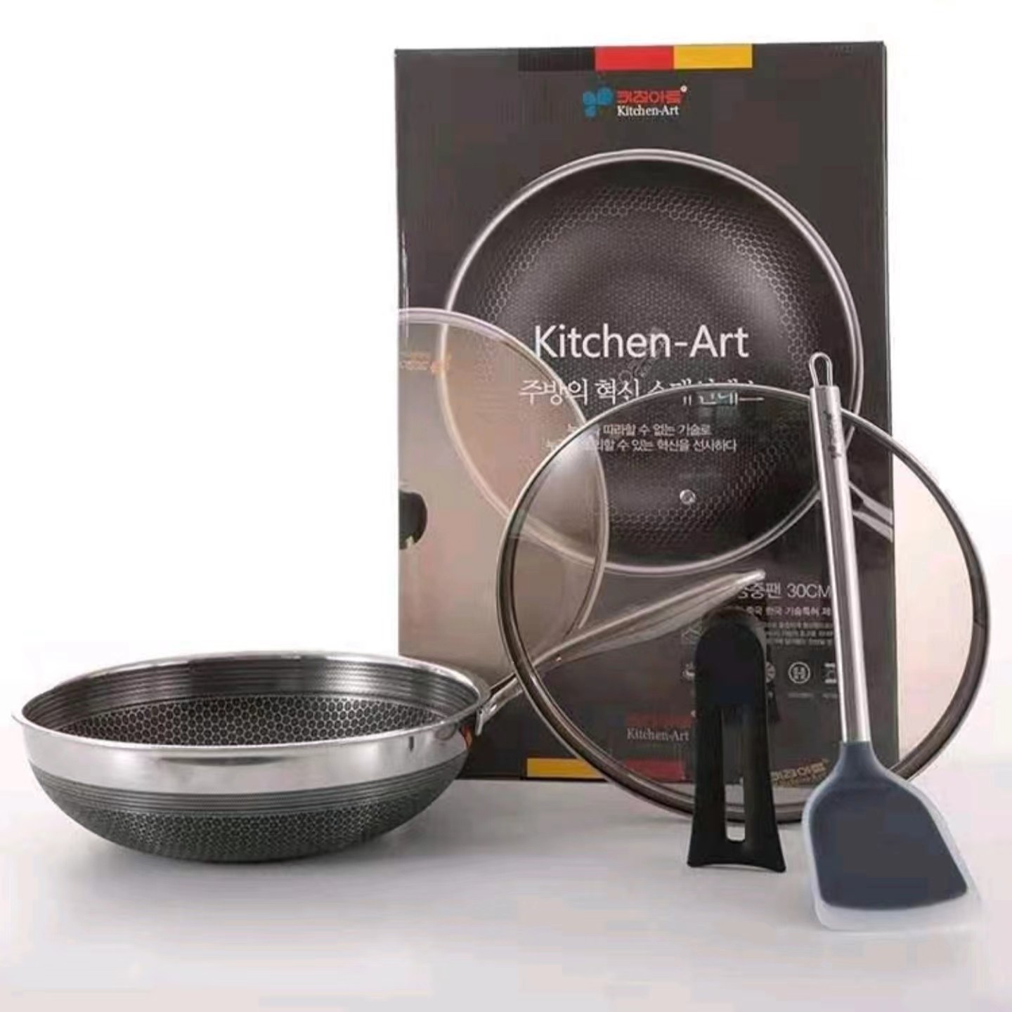 304钢蜂窝炒锅-电磁炉煤气通用