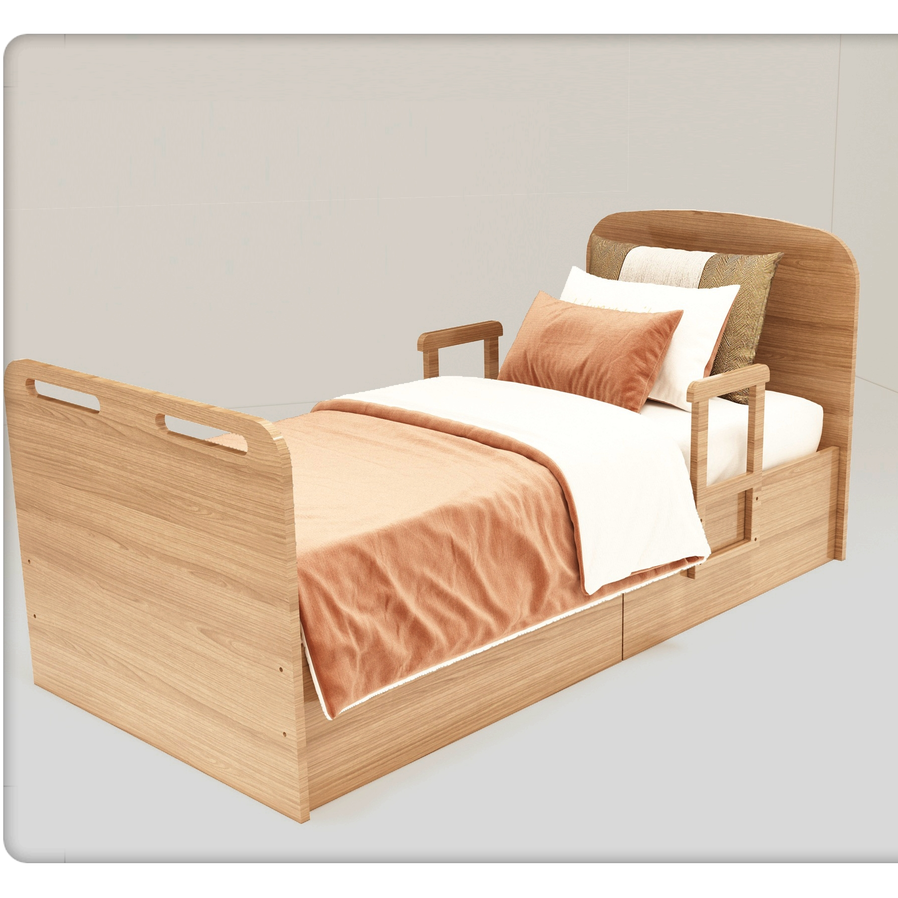 助力起背抬腿二功能单人床