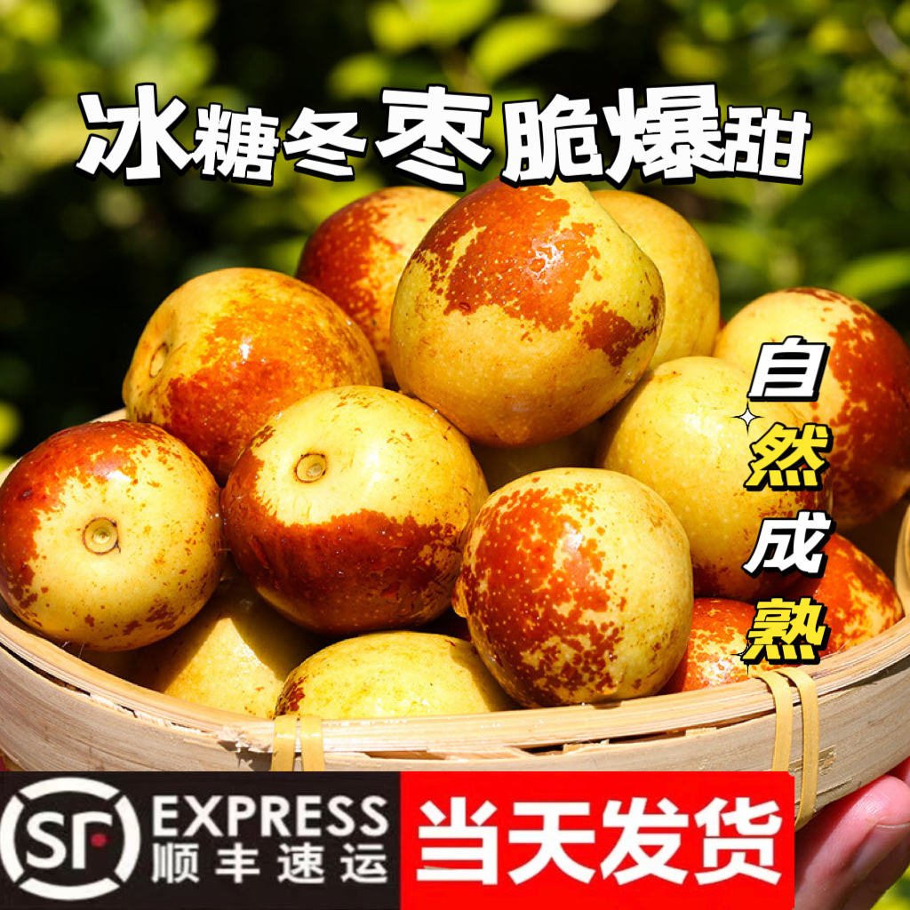 (顺丰包邮)天津大港冬枣  酥、脆、甜、露天种植、自然成熟 