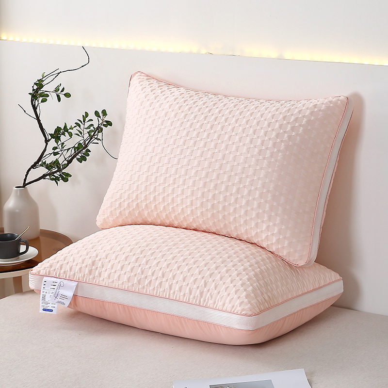 2024新款泡泡格Q弹枕芯舒适酒店枕头简约单枕芯家用卧室宿舍专用
