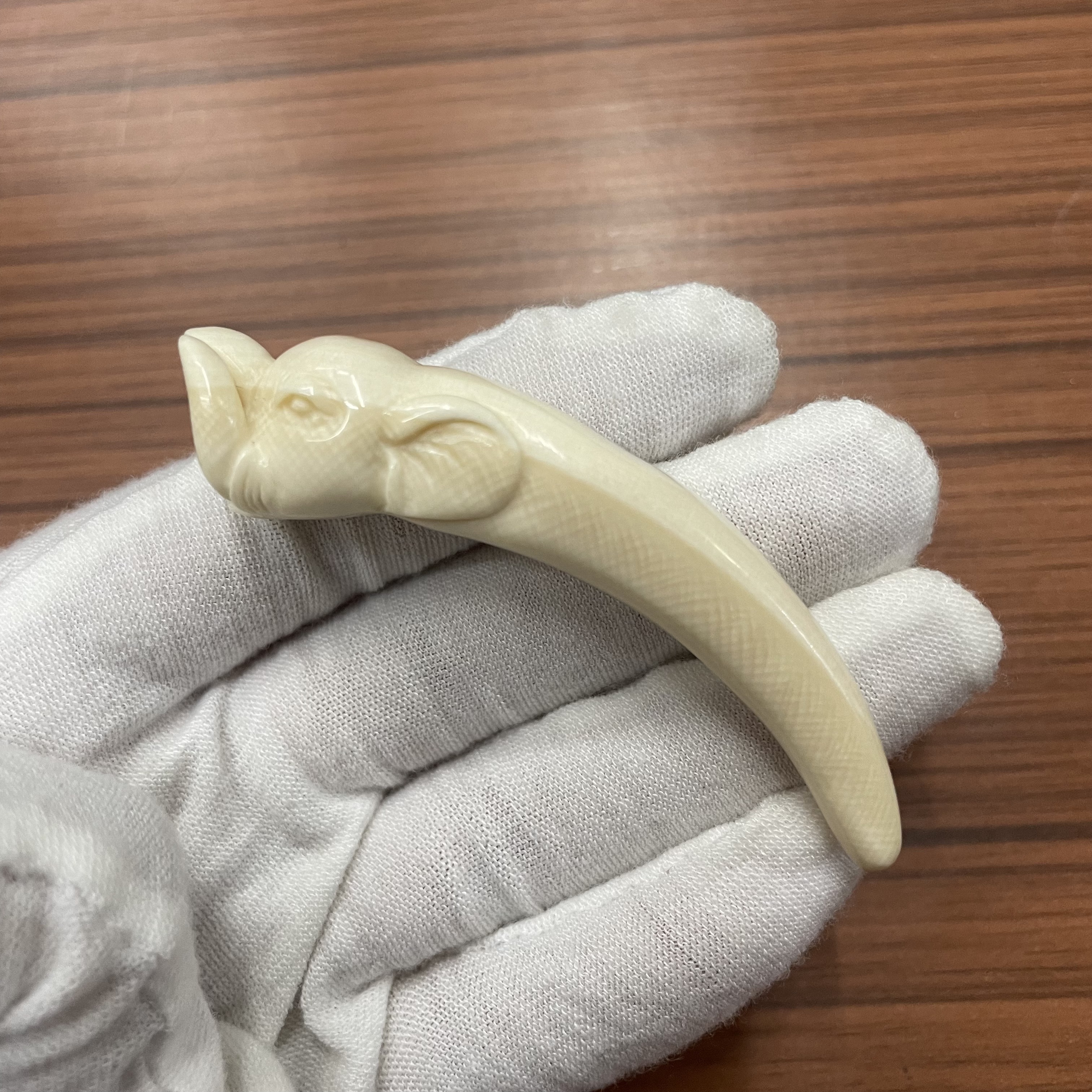 PJX10 只做天然猛犸牙 象牙尖 长72x宽15.7x厚14.7mm 