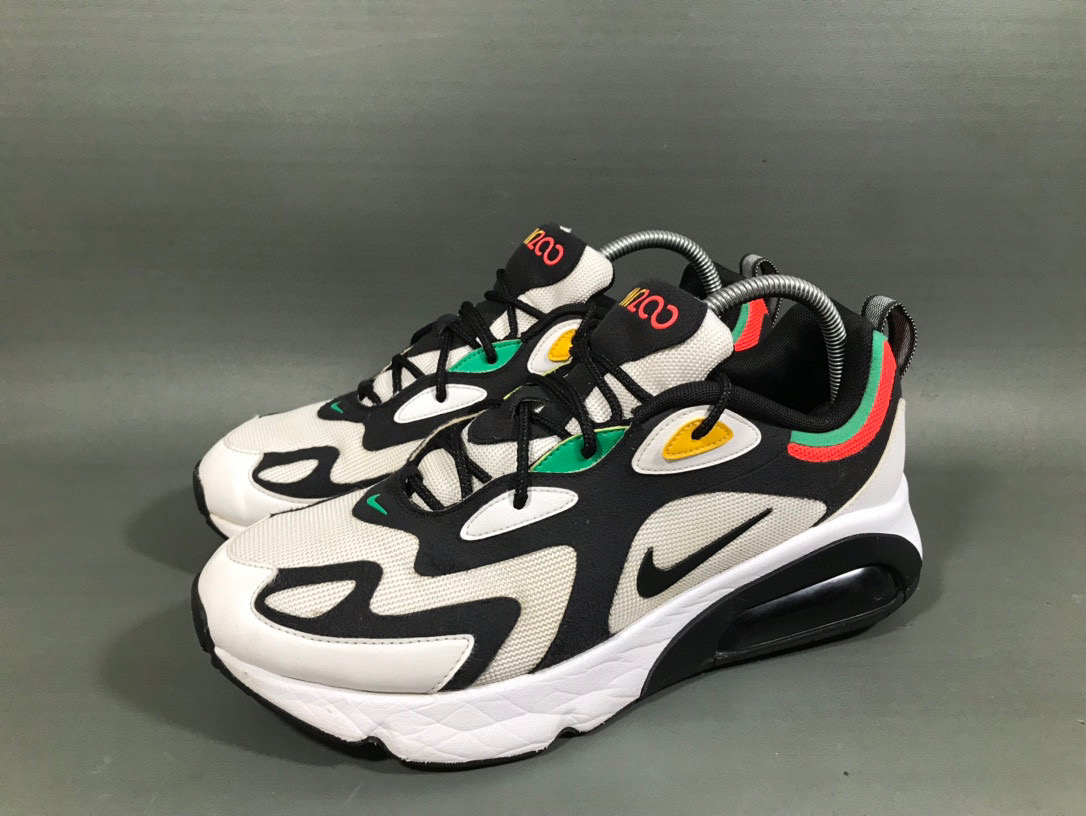 43码 耐克 Air max 200 黑白跑步鞋/无原盒/公价769 鞋头擦蹭