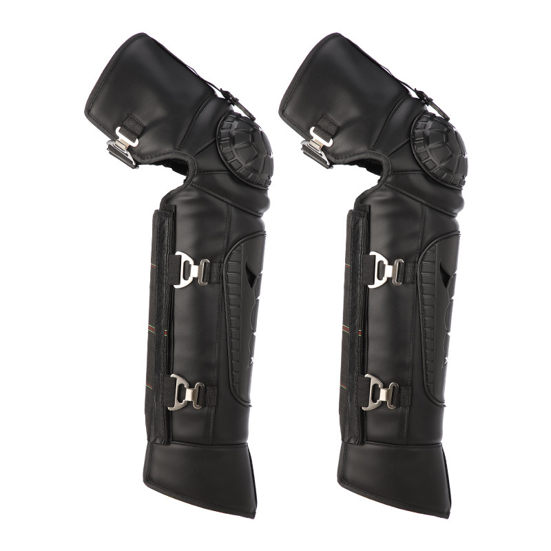 冬季电动摩托车护膝长款男女骑行防寒保暖PU挡风加厚加绒护腿