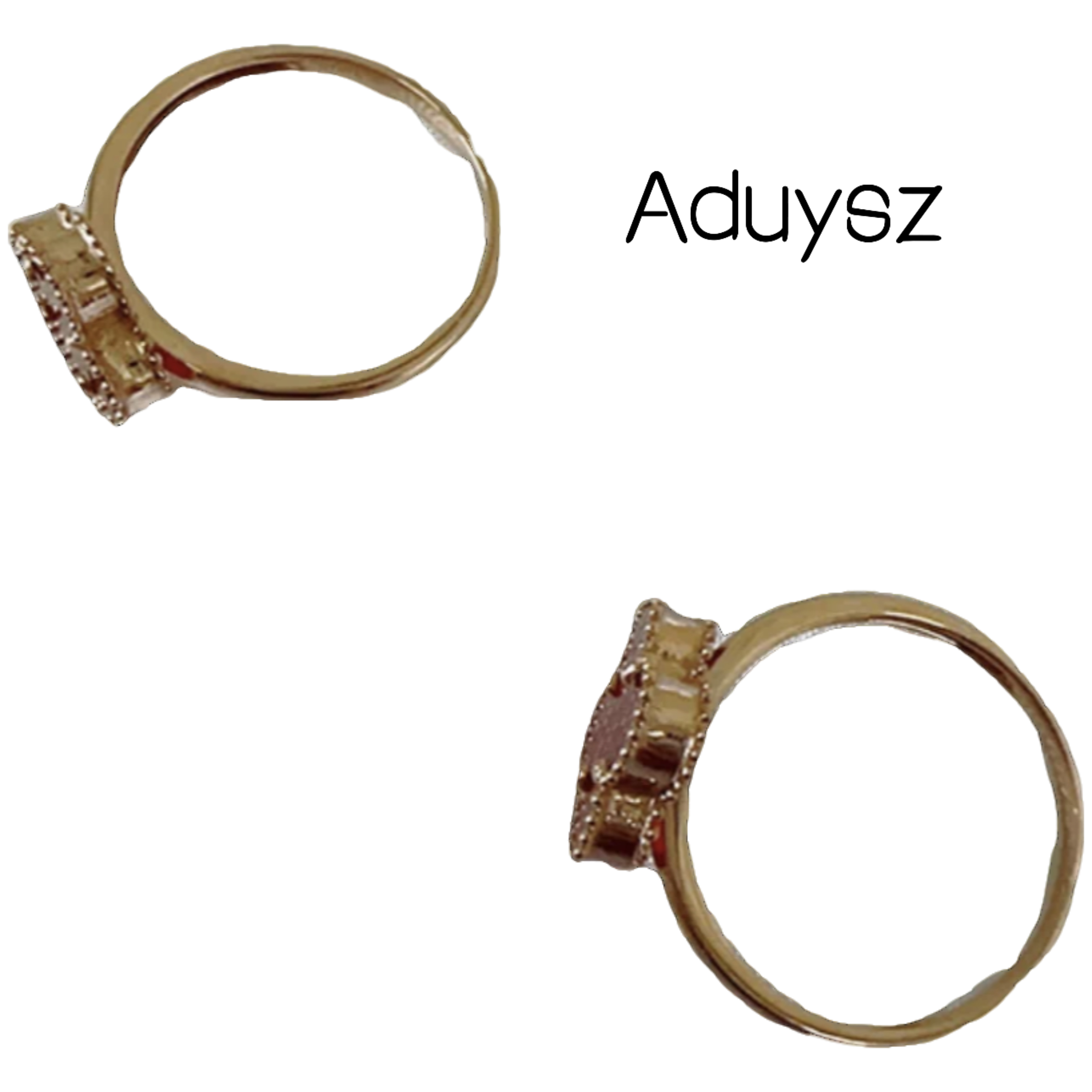 Aduysz 合金仿珍珠戒指 FF【单面戒指】精致轻奢 气质百搭