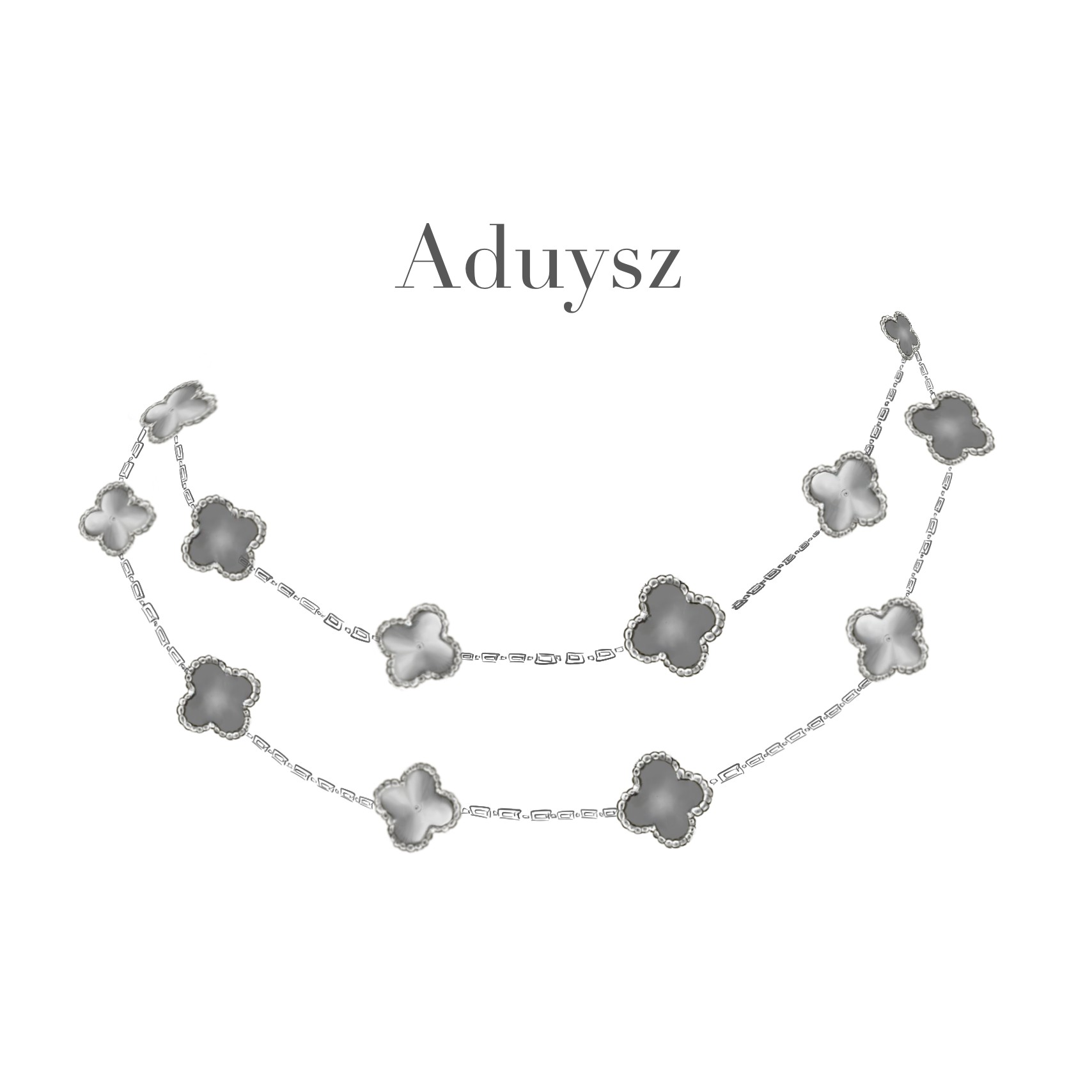 Aduysz 合金仿珍珠项链 F2   【二十花项链】精致轻奢 气质百搭