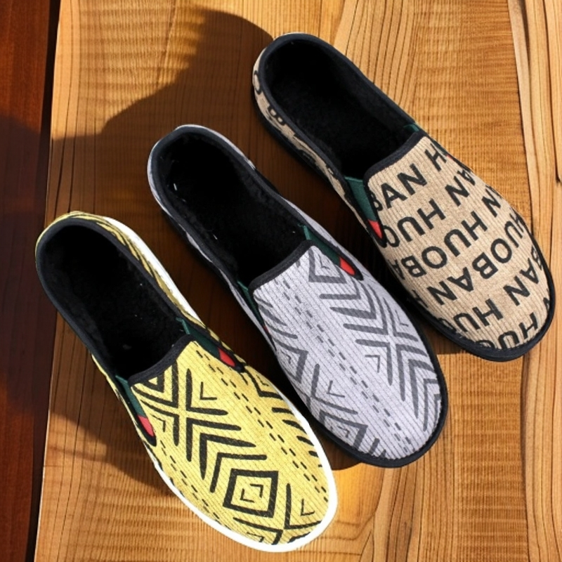 LY老北京棉鞋中国风男士复古百搭平软底加绒花布鞋男鞋青春潮流