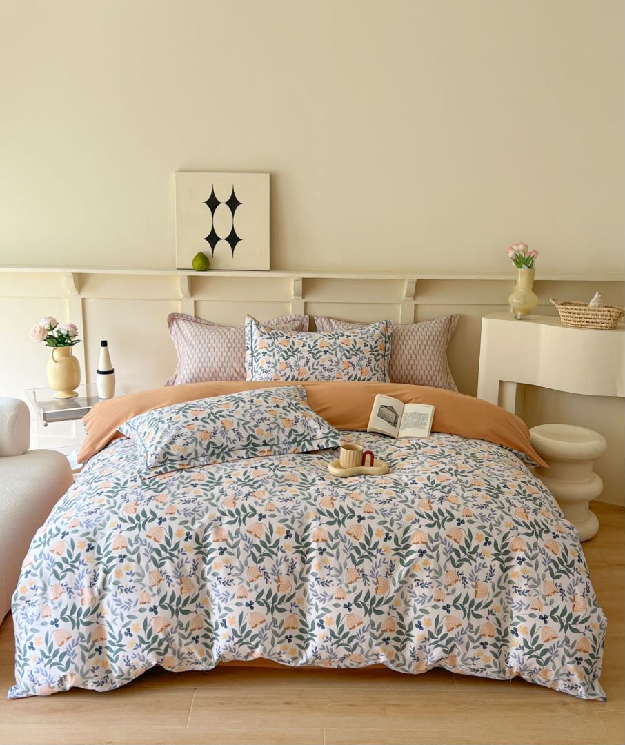 【JR系列平价入冬】时尚全棉纯棉超柔亲肤磨毛印花四件套-春意 