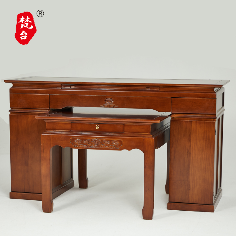 梵台实木家用中堂桌方桌带柜供桌