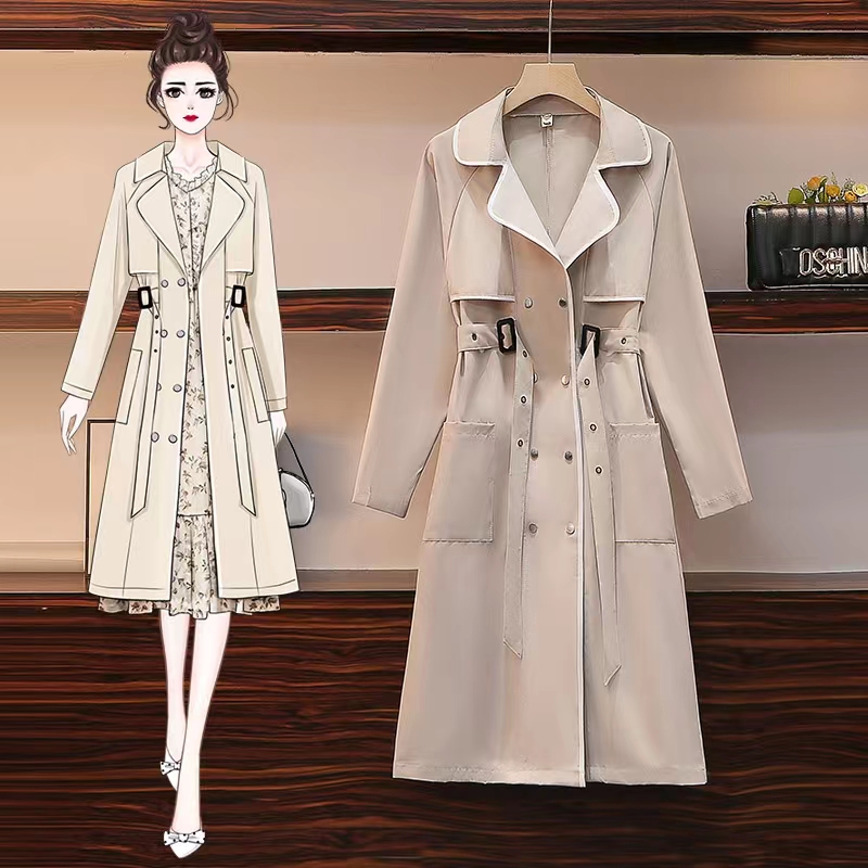 时尚大码女装精品女款长款七分袖品牌