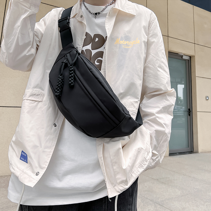 2023新款斜挎包男日系百搭胸包单肩手机小背包ins潮牌运动腰包女