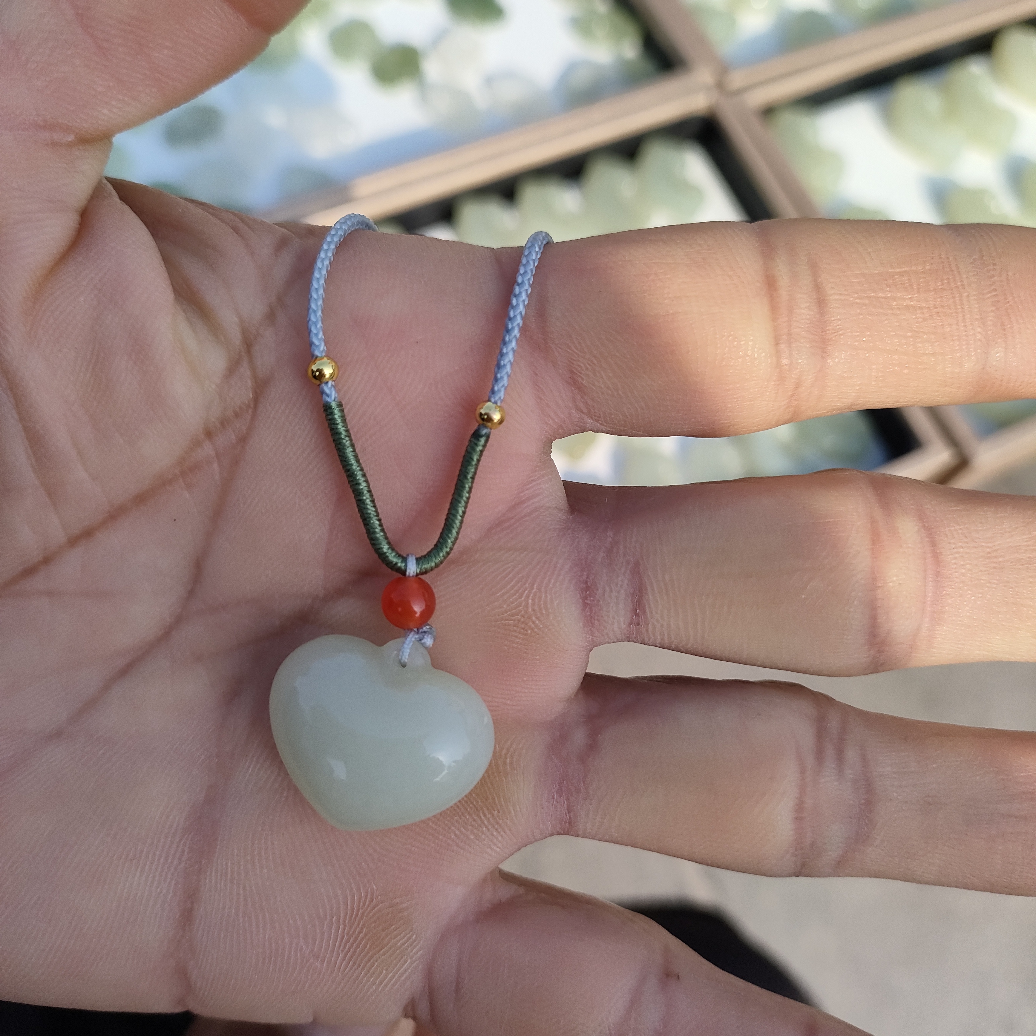 精品挂件心形挂件和田玉