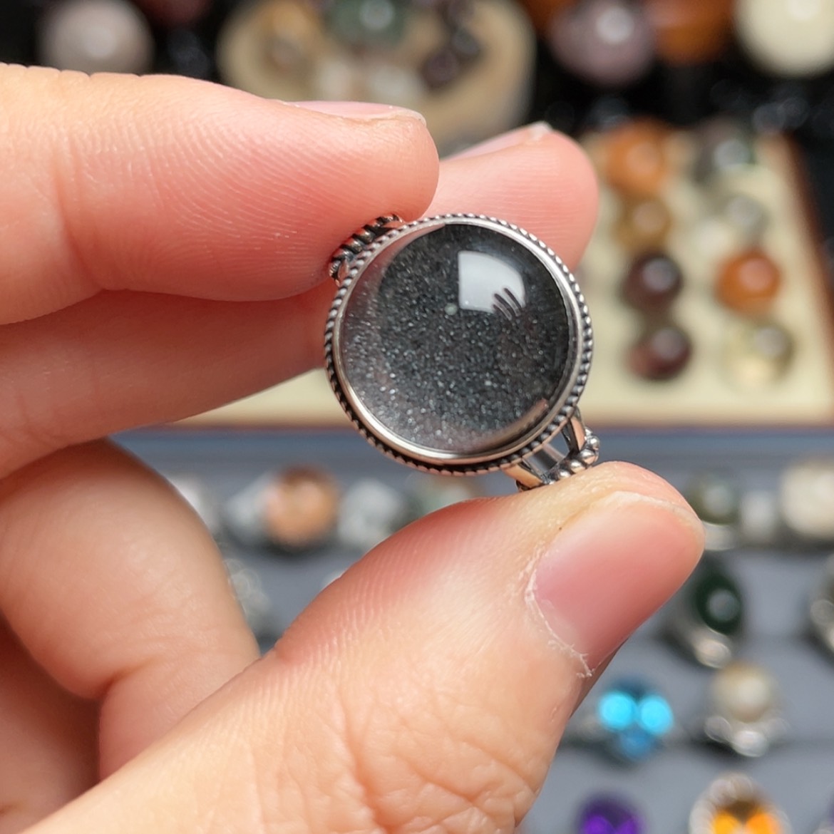 【闪购商品】水晶戒指银S925镶嵌大****