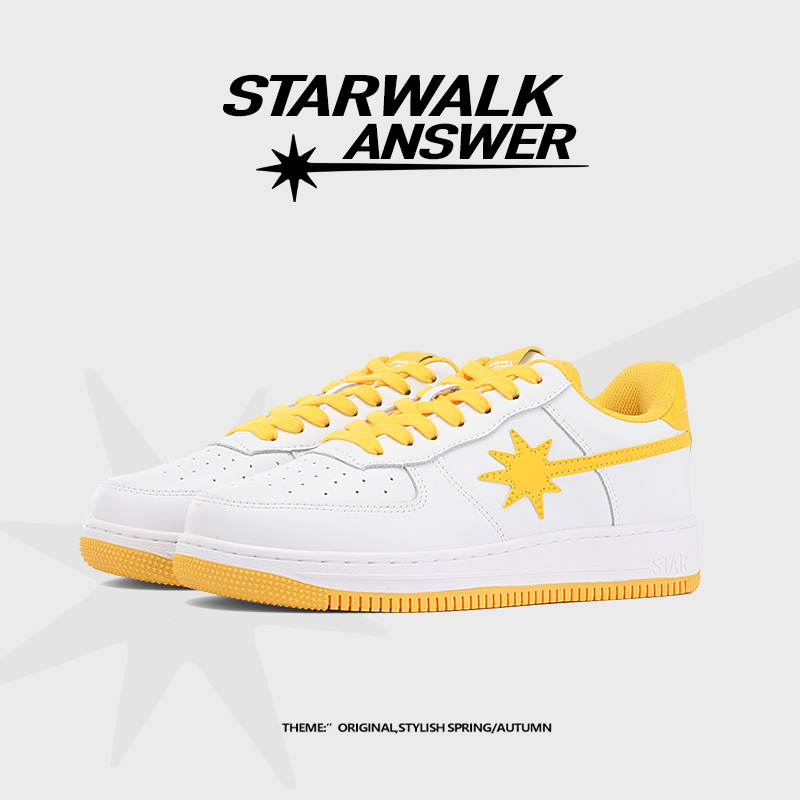 STARWALK ANSWER秋季新款男鞋星星板鞋休闲潮鞋百搭男款情侣鞋