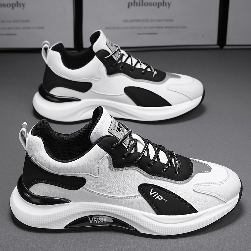 耐克秋冬男鞋皮面加绒保暖运动休闲棉鞋防水防滑工作劳保老爹潮鞋