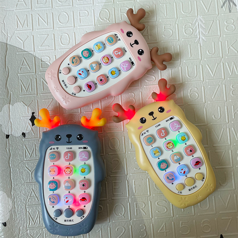 婴儿玩具手机宝宝益智早教6-12个月儿童音乐仿真电话男女孩01-3岁