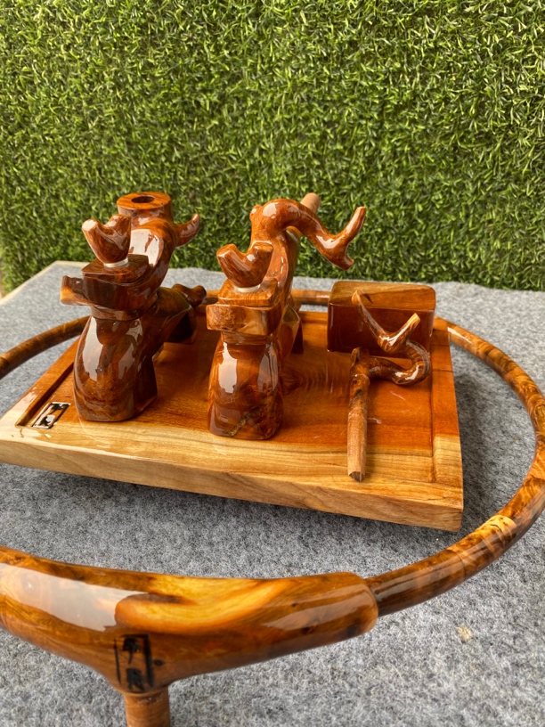 弓形万力套装黑拉渔具垂钓用品木支架花色自然大气黑拉必备