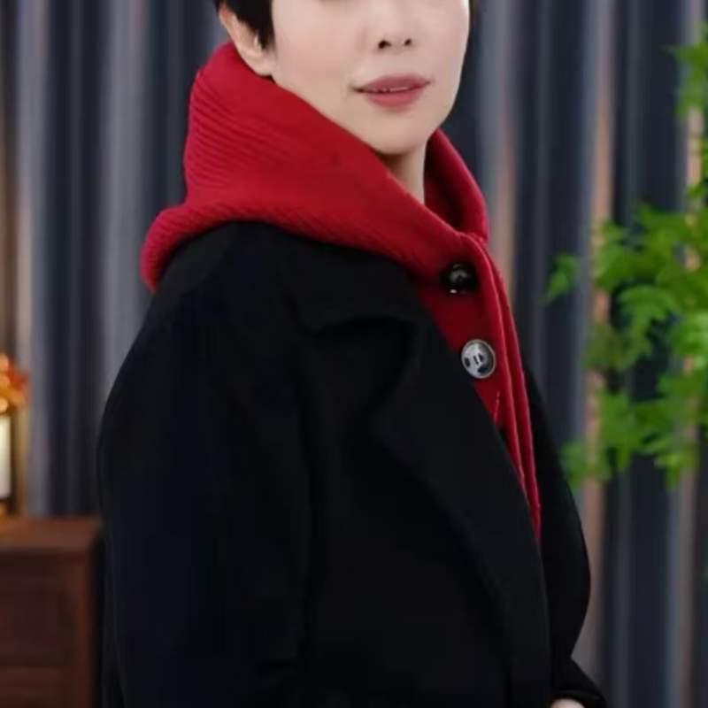 新款巴拉克拉法帽子女冬季保暖帽子围脖一体情侣款护耳毛线针织帽