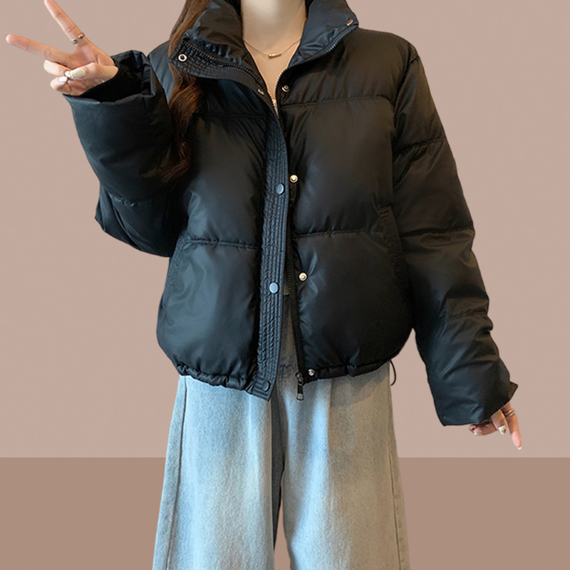 棉服女款爆款2023新款大码棉袄冬天夹棉外套小个子显瘦派克服开衫