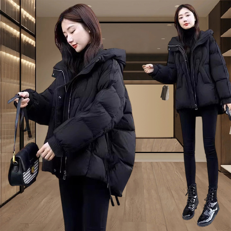 SHALLDOER【雾峥静语】韩系穿搭棉服女冬季大码显瘦棉衣洋气厚外套