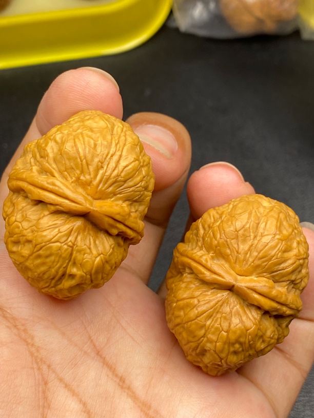 云南铁核桃文玩核桃 手把件 元宝蟾39/40尺 图片同款精品一对