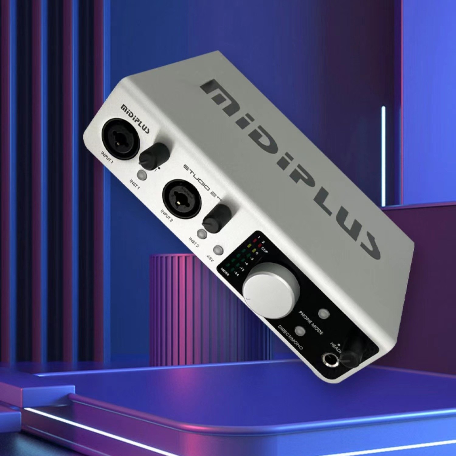 MiDiPLUSstudio 2电脑声卡，OTG手机电脑直播外置专用电脑声卡