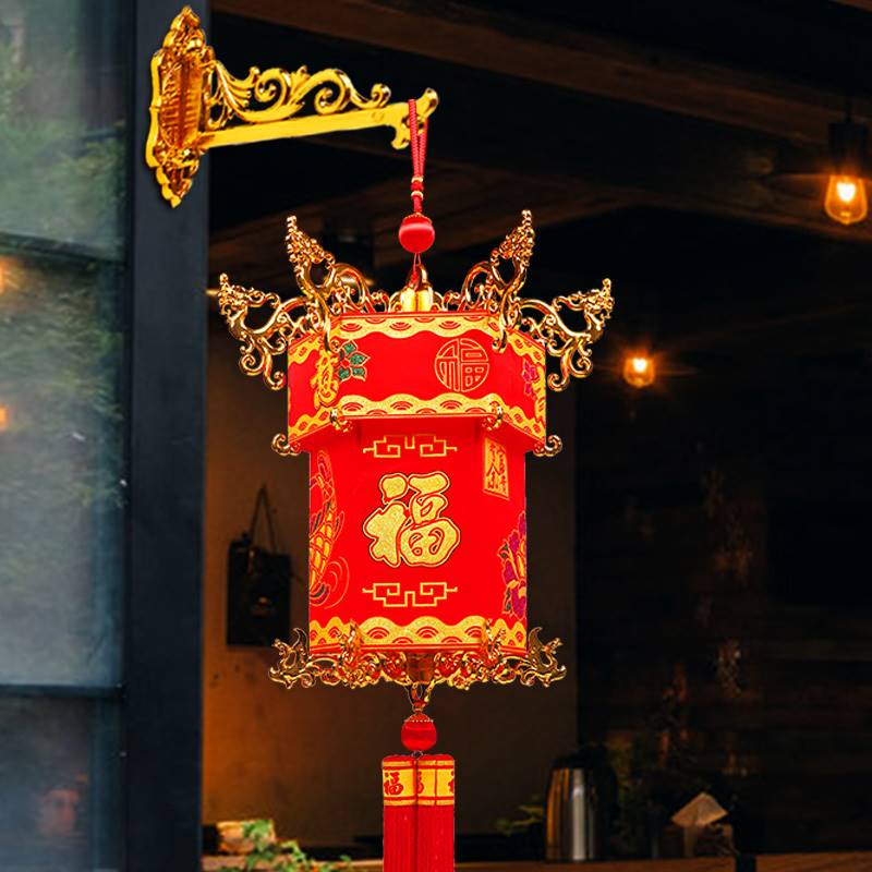 灯笼支架挂钩红灯笼带户外折叠免打孔过年悬挂新年春节免钉门口