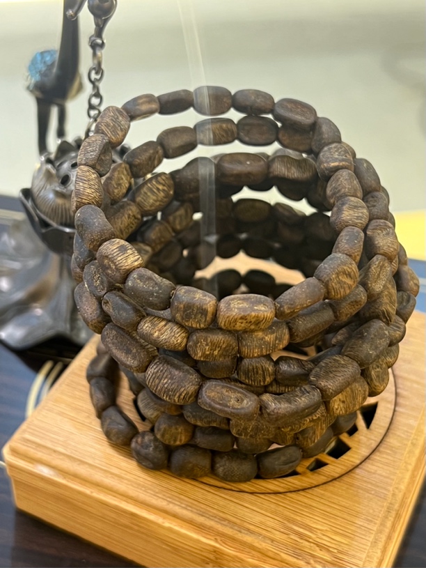 沉香手串奇楠土沉 沉水单圈瘤疤珠多样性发一条