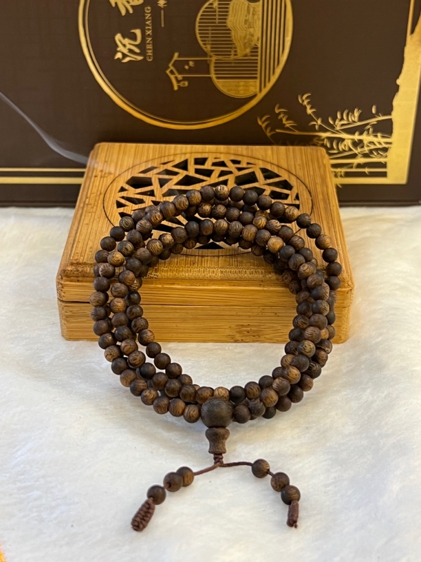 沉香手串奇楠沉水多圈圆珠0.4多样性发一条 收藏级