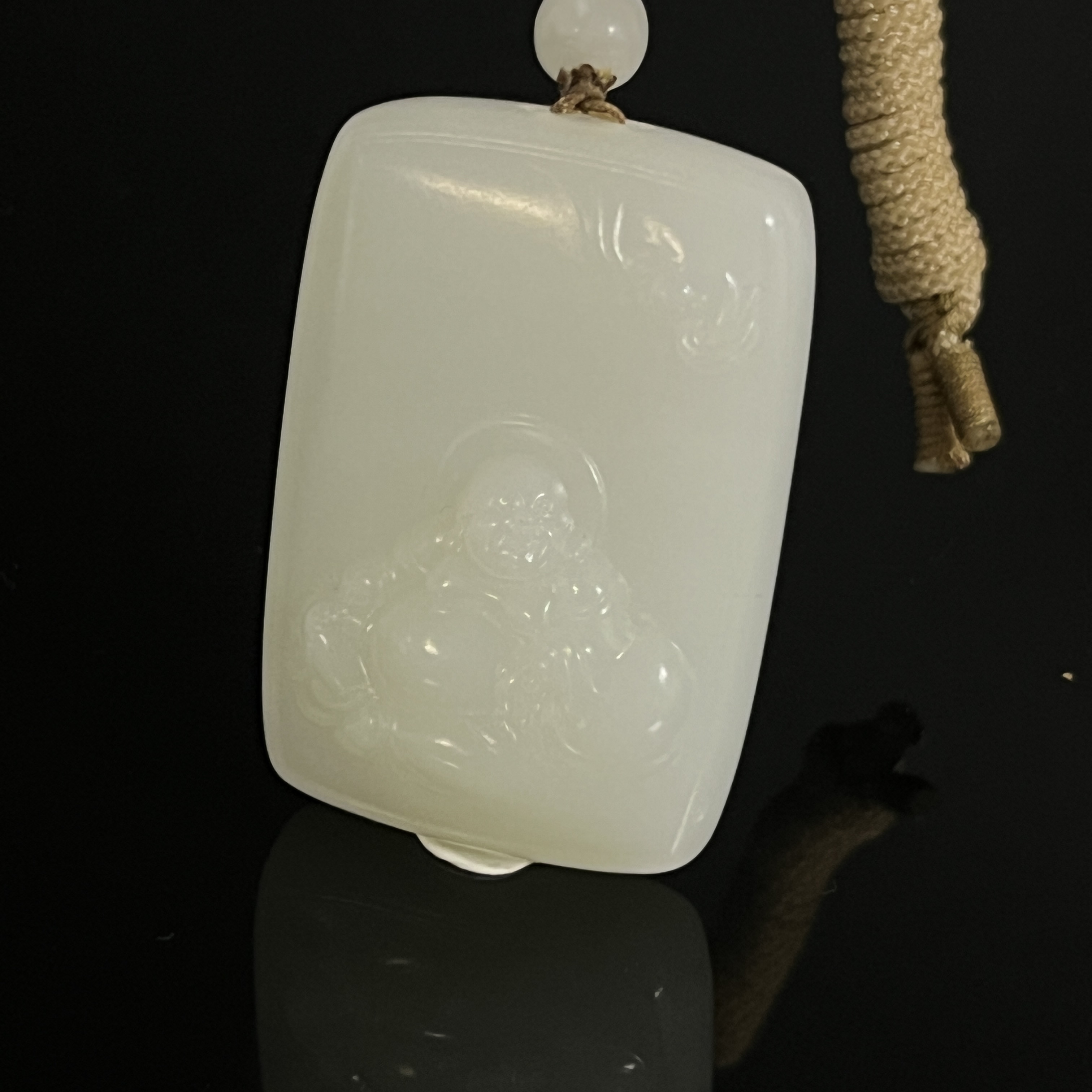 20世纪和田玉弥勒佛/HY509013/金玉良缘/槐荫山房