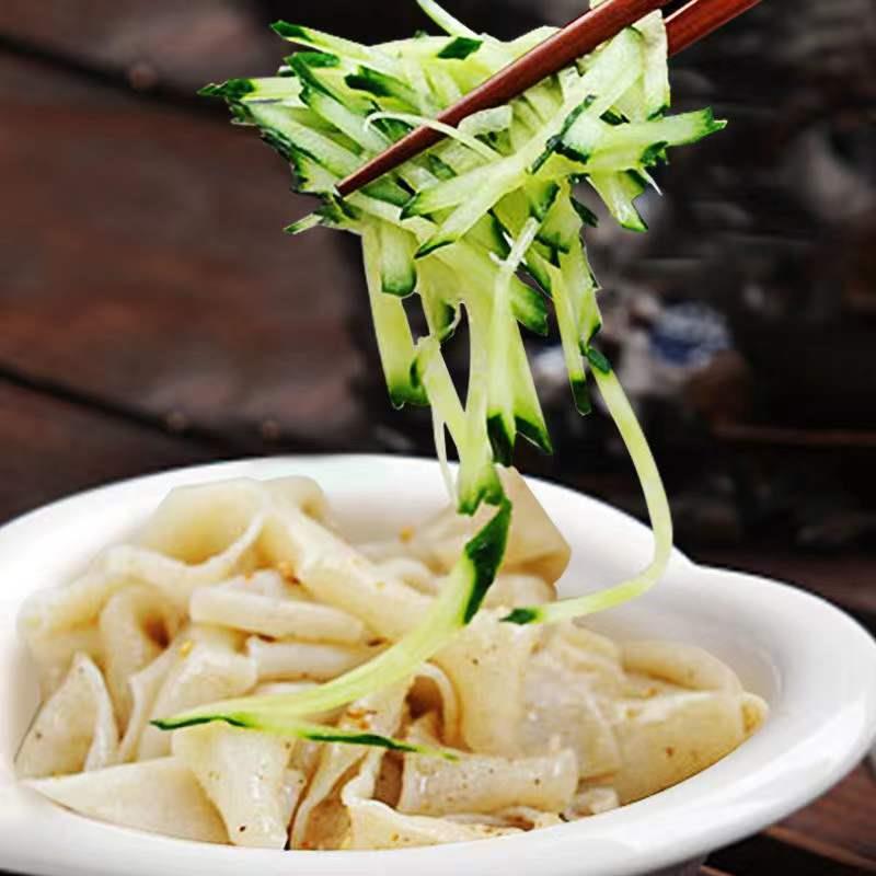 无任何添加免煮干凉皮干面皮方便速食农家自制河南特产笋0g