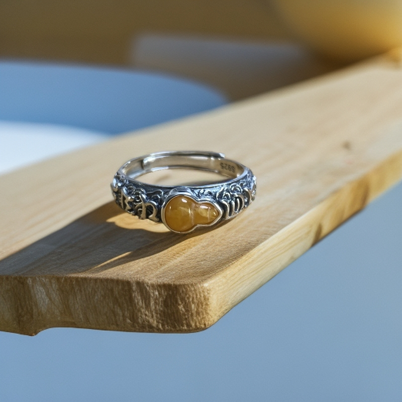 925银戒指 镶嵌民族风戒指 JZ00541