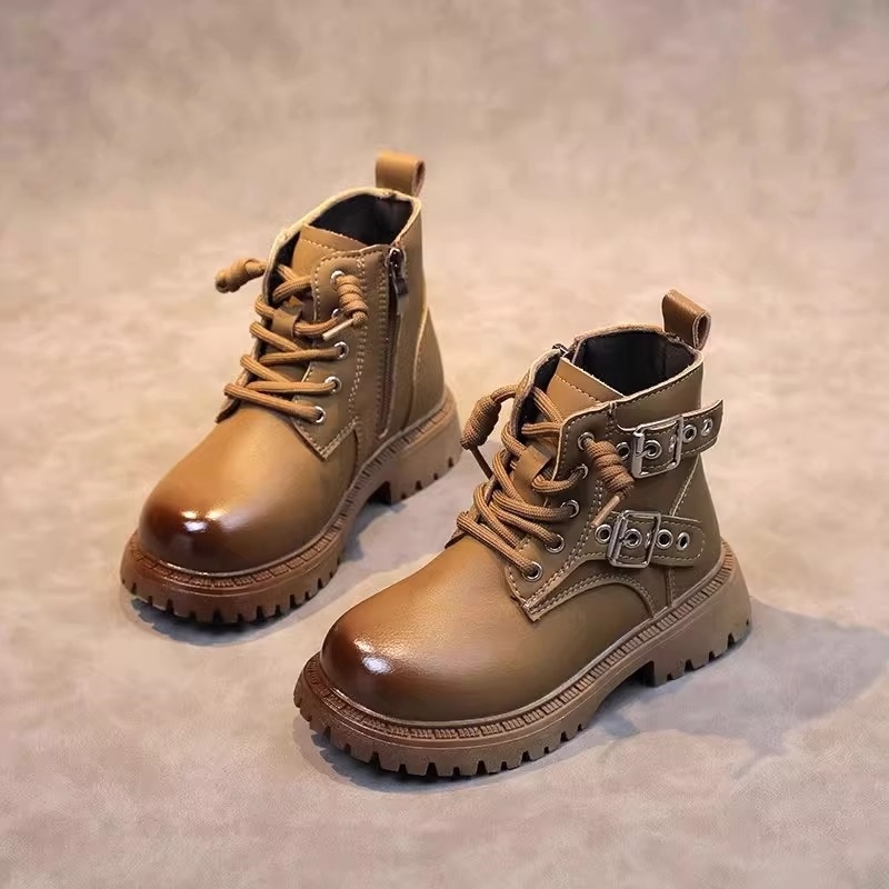 回力瑞秋冬休闲儿童靴子加绒女童大黄靴男童马丁靴中大童走秀单靴