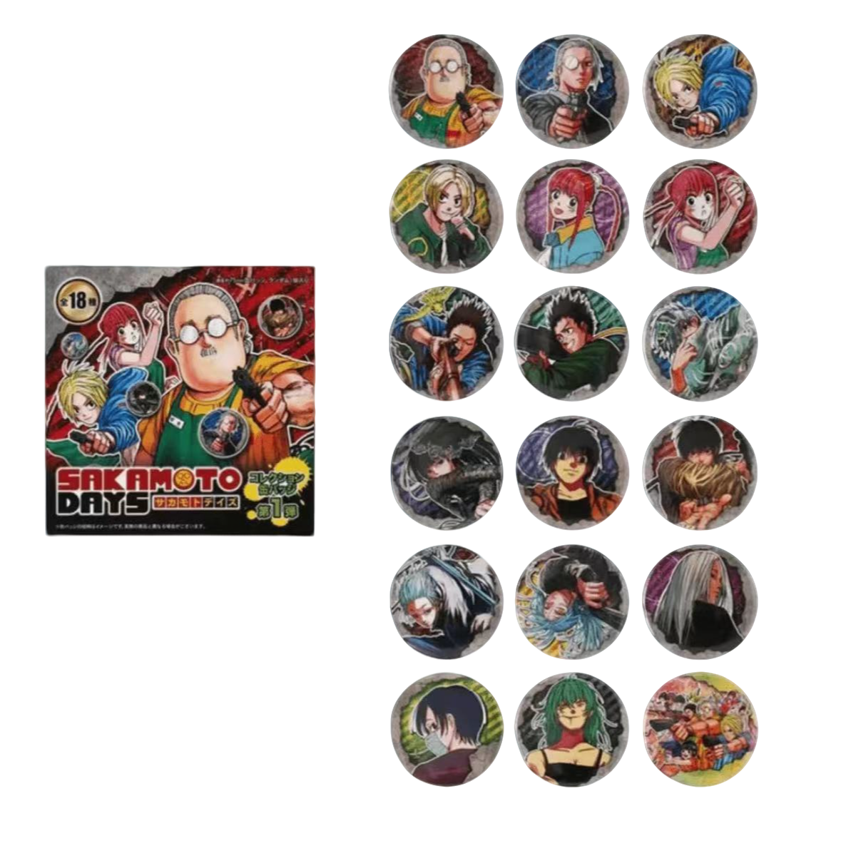 【坂本原画吧唧】坂本日常js原画吧唧徽章（盲盒代拆）