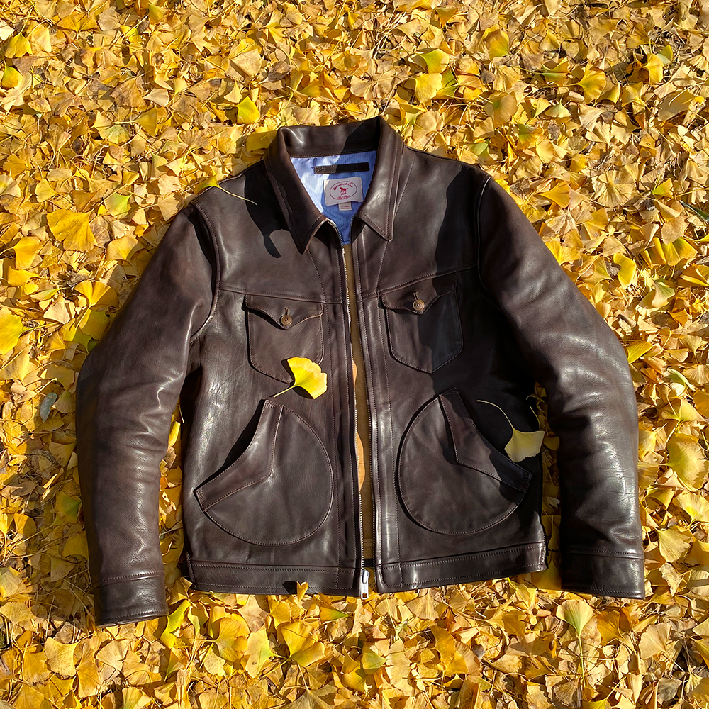 真皮皮衣男头层胎牛皮无内衬门多萨美式复古做旧翻领夹克短款外套