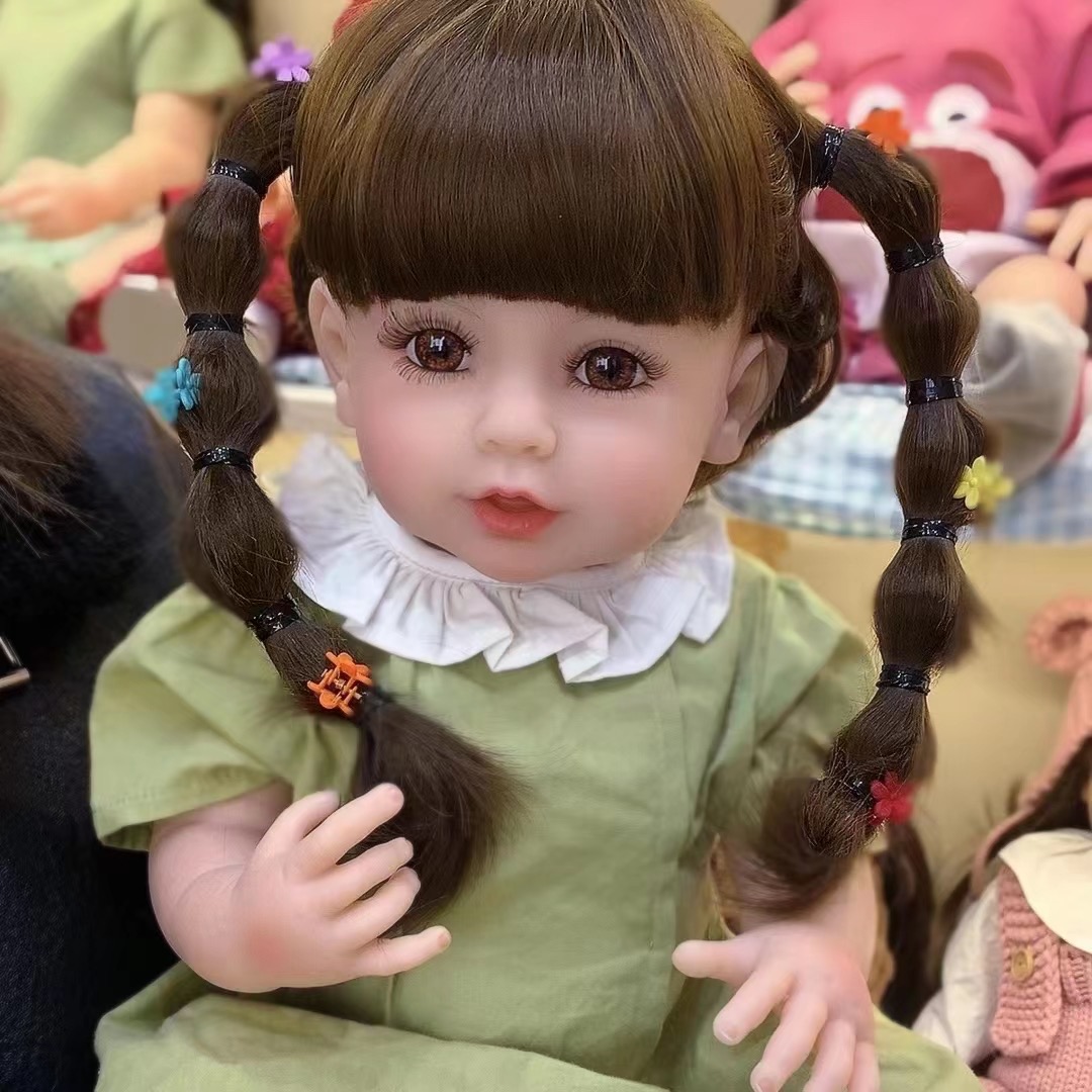 【霏霏家】小葡萄55cm左右3D高彩全搪胶洗重生娃娃哄娃神器