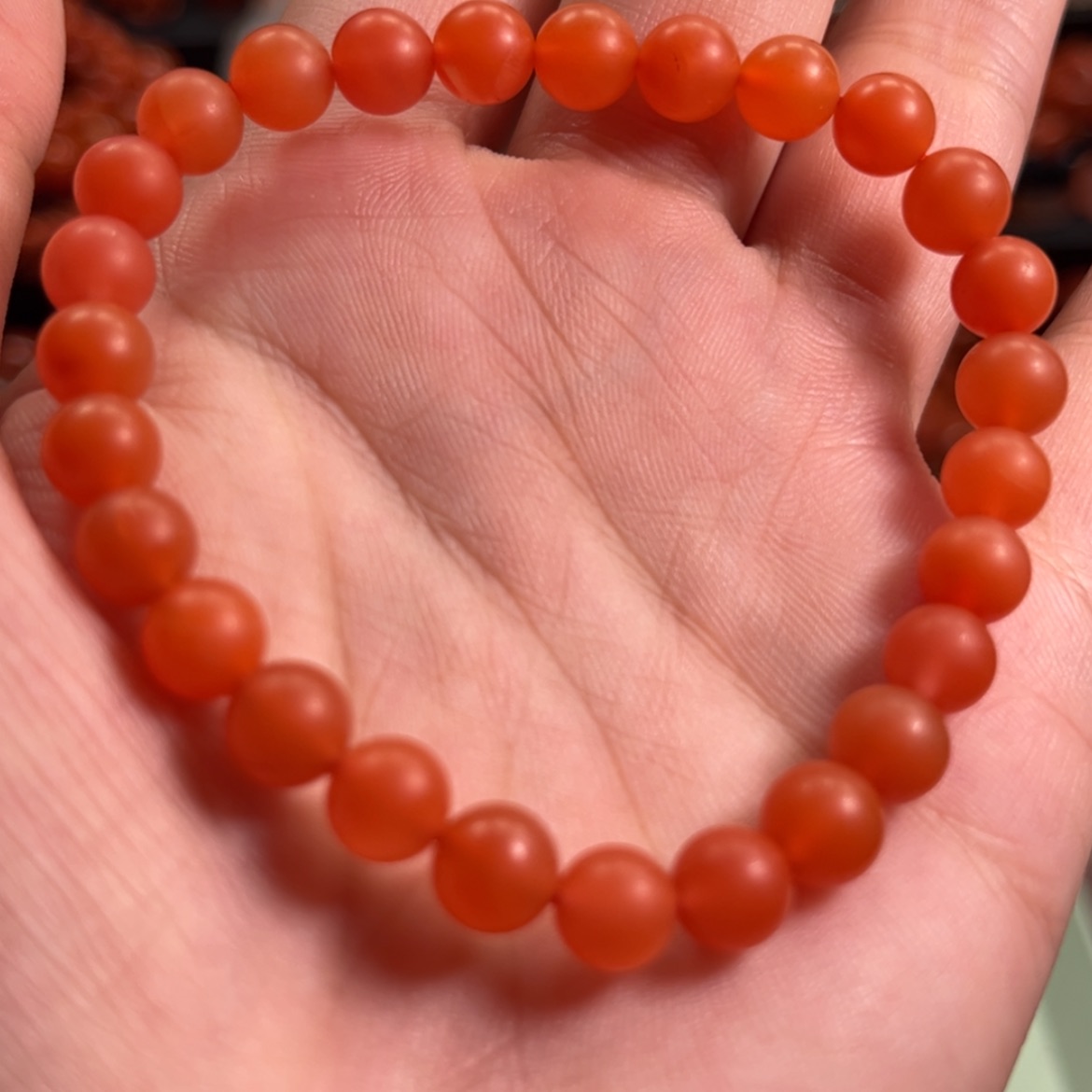 【闪购商品】南红玛瑙手串7mm未镶嵌那****情